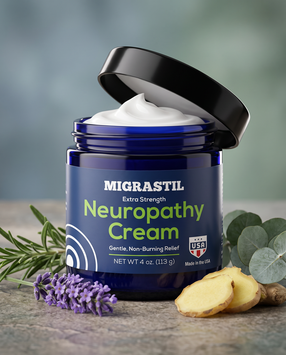 Crema para neuropatía Migrastil, frasco de 113 g