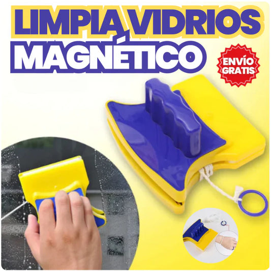 Limpiavidrios magnético para limpiar ambos lados del vidrio a la vez