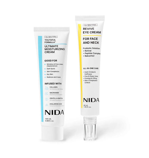 Combo NIDA Dúo crema facial y contorno de ojos y cuello