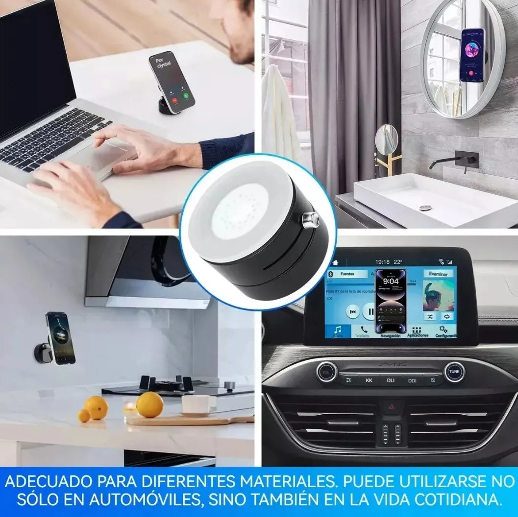 🧲 Soporte Móvil Magnético para Auto – Ventosa Ultra Fuerte & Giro 360°