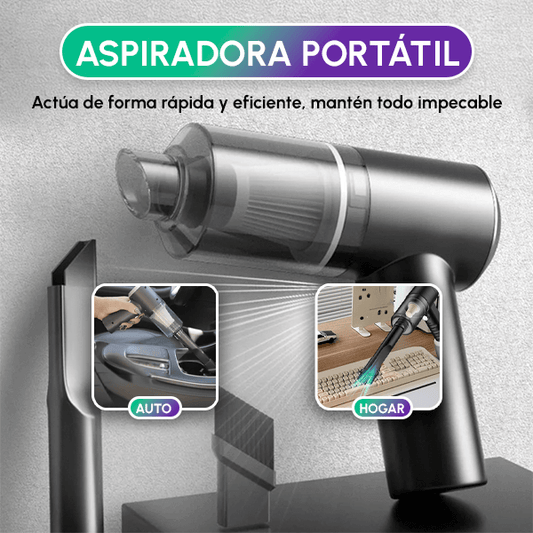 Aspiradora portátil recargable compacta para limpiar la casa y el auto