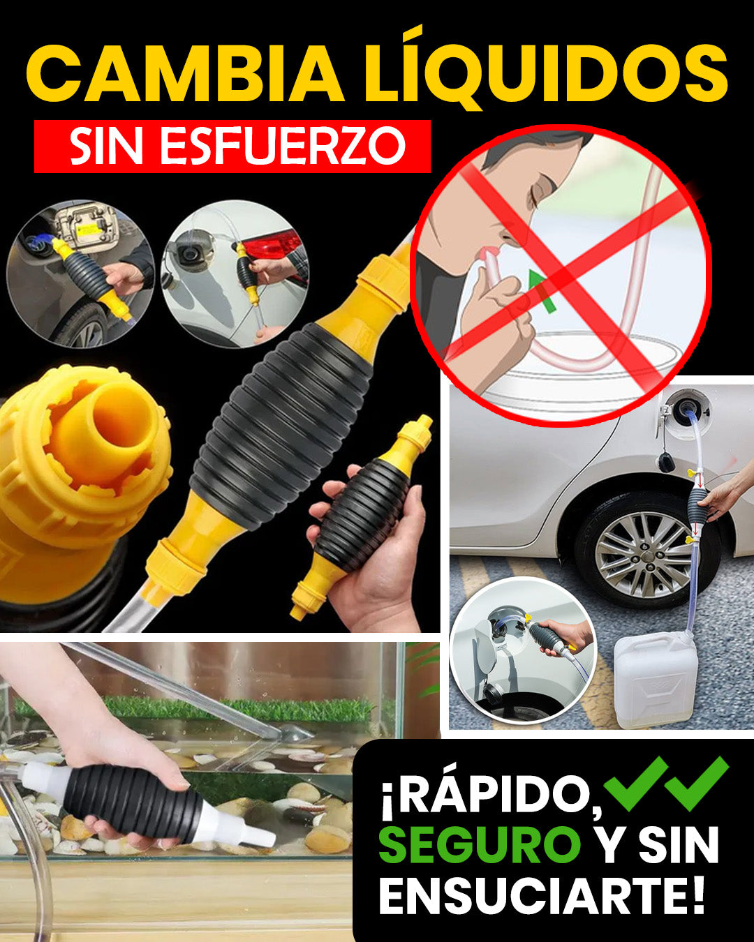Bombas de succión multipropósito + REGALO