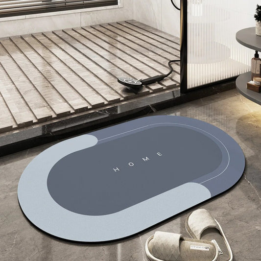 Alfombra de baño antideslizante ultra absorbente para salir de la ducha sin charcos