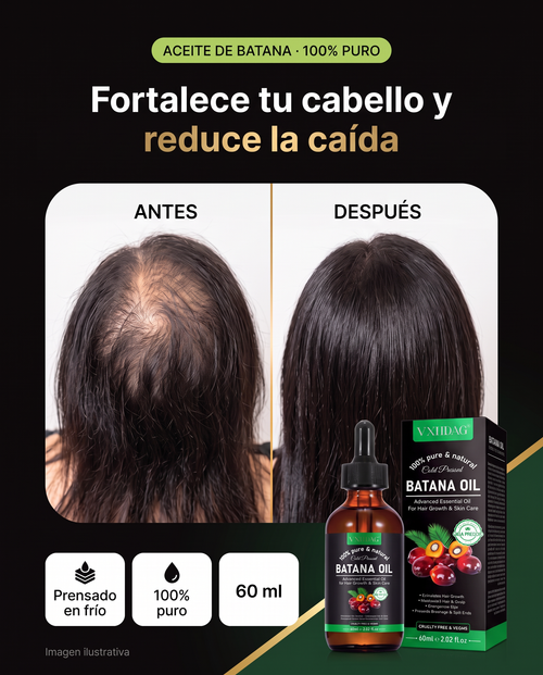 Aceite de batana puro prensado en frío para nutrir el cabello