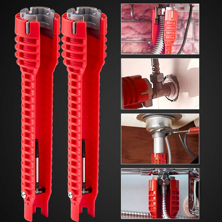 Llave Multifuncional 8 en 1 – Repara Baños, Cocinas y Más con Una Sola Herramienta | Envío Rápido