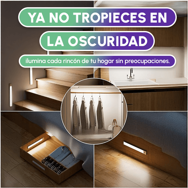Paga  1  Leve 2 Luces led con SENSOR DE MOVIMIENTO + REGALO