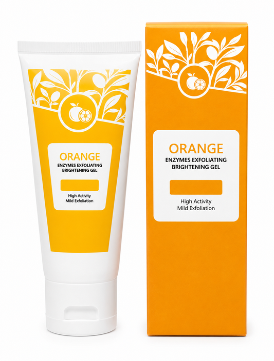Gel exfoliante facial de naranja Orange con vitamina C para una piel más luminosa