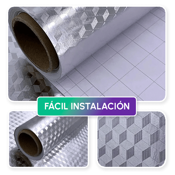 PAPEL DE COCINA ALUMINIO ADHESIVO + REGALO