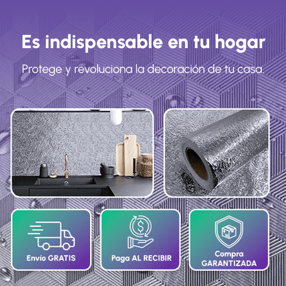 PAPEL DE COCINA ALUMINIO ADHESIVO + REGALO