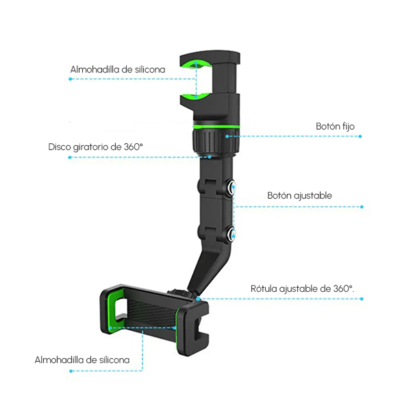 Soporte multifuncional de Celular 360° + Envío GRATIS