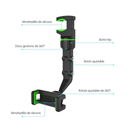 Soporte multifuncional de Celular 360° + Envío GRATIS