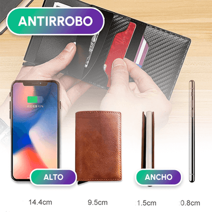 Tarjetero Antirrobo RFID Black | Protegé tu dinero 💳🛡